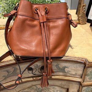 Spartina 449 Tan Leather Shoulder Bag